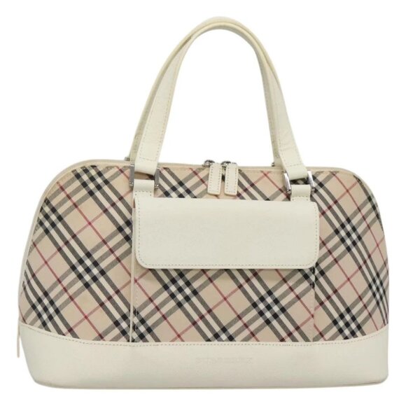 BURBERRY Nova Check Hand Bag Canvas Beige - Picture 1 of 16